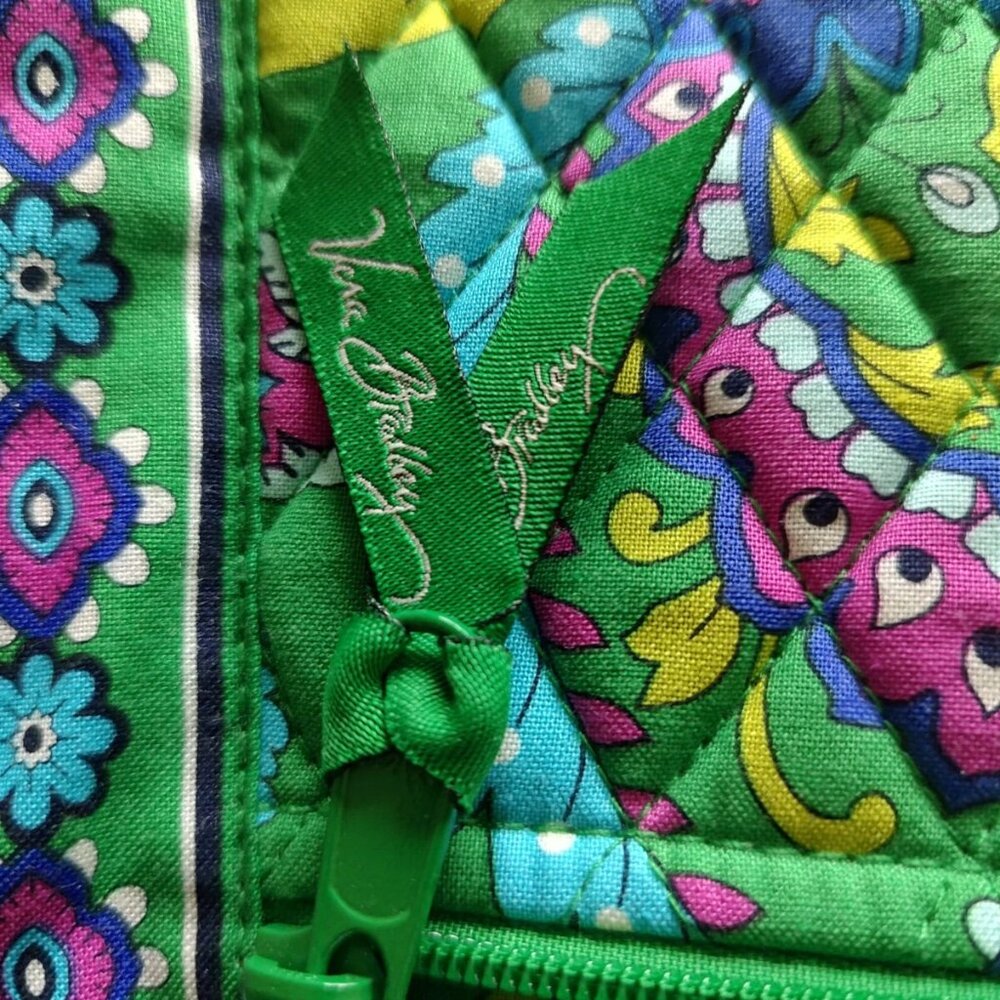 Vera Bradley Green/Purple Paisley Hipster Shoulder Bag - NWOT